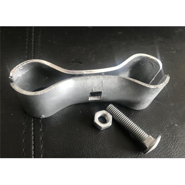 Fully Hot Dipped Galvanized Temporary Fence Clamps / Chain Link Fence Panel