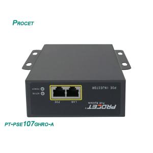 Industrial Midspan IP Phone PoE Injector 55Vdc 1360mA