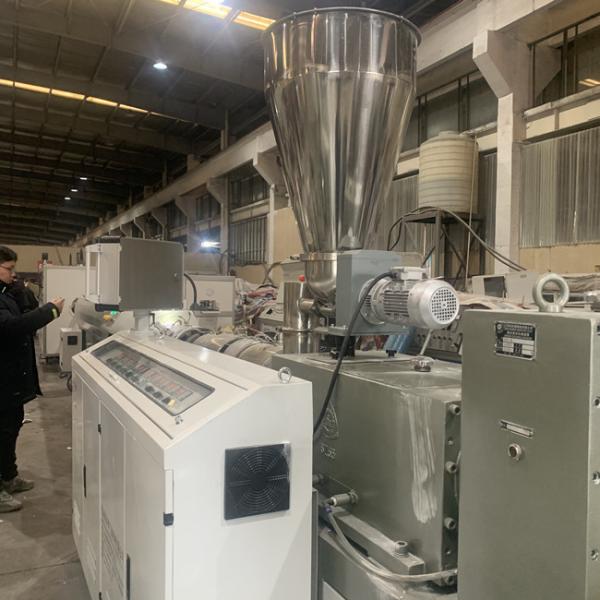 PVC Powder Electrical Water Plastic Pipe Machine 6m/Min