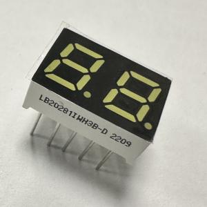 Super Bright White 2 Digit 7mm 7 Segment LED Display Common Cathode for Home