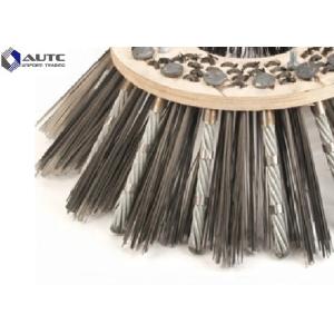 Steel Sweeper Broom Brushes Rotary Roller Customized Thickness Wear Resistant