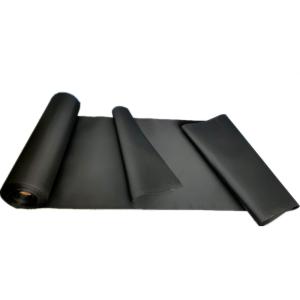 0.6-2.5Mm Black Matt Hypalon Rubber Sheet Fabric