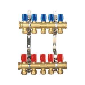 Wholesale Pipeline Natural Gas Distribution Manifold Threaded Brass Tap Manifold Durable from china suppliers