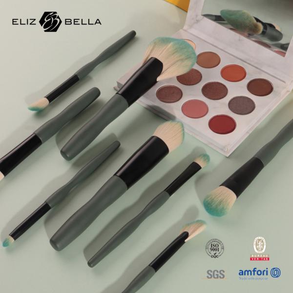 Quality 8Pcs Essential Cosmetic Brush Set OEM ODM With Synthetic Bristles for sale