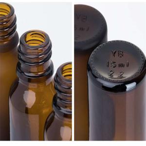 Multiscene Glass Bottles With Dropper , Eco Friendly Frosted Amber Dropper