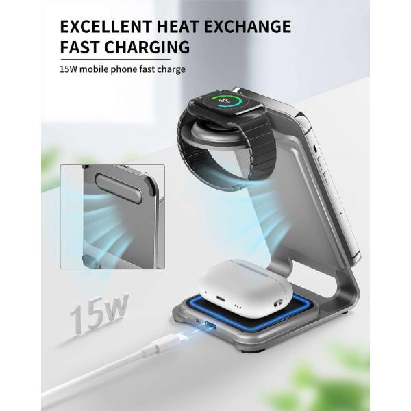 Factory Origin Metal Wireless Charger Compatible with IPhone OEM ODM