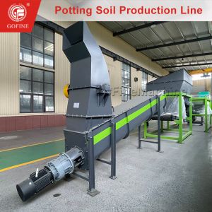 Peat Moss Coconut Fiber Potting Mix Production Line With Mixer