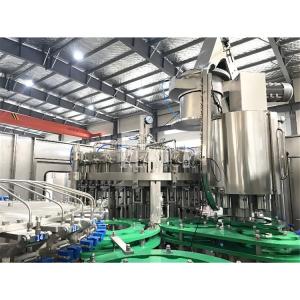 3 In 1 Monobloc Glass Bottle Carbonated Drink Filling Machine With Pull Ring Cap
