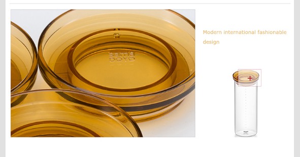 Kitchen Storage Glass Food Canisters Jar Packaging Container With Bamboo Plastic Lid