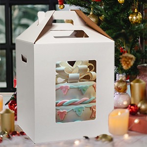 Quality Customizable Cake Packaging Boxes CMYK / Pantone Printing Services Custom Needs for sale