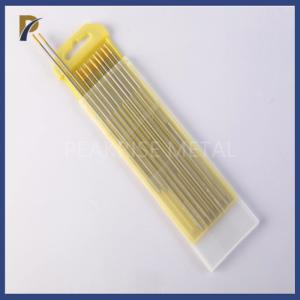 WT10 Thorium Tig Electrodes Tungsten Rod 2.4 Mm Length 175mm Yellow Tungsten