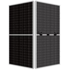 Mono Perc Frameless Bifacial Solar Panels On Roof 450 Watt 144 Half Cells