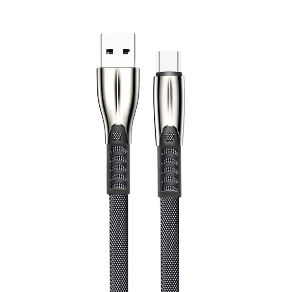 Fast Charge Data Cable USB 2.0 Type C Cable Zinc Alloy And Denim Body USB C