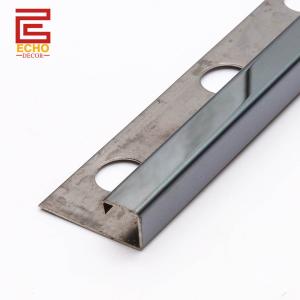 Stainless Steel Square Tile Trim Wall Edge Tile Trim For External Corners
