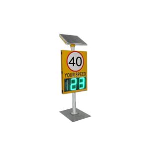 600x1000 Solar Radar Speed Limit Sign With Holder Outdoor LED Radar Traffic