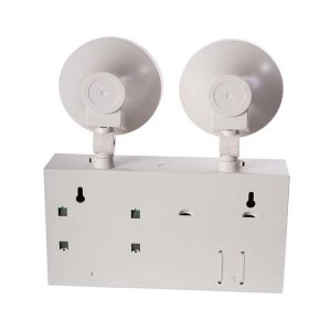 Wall Mounted Twin Spot Emergency Light with 6000K Daylight Alert 3-Year Warranty
