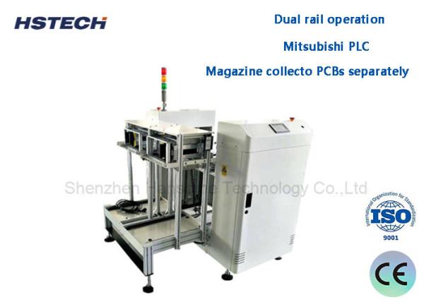 Quality Mitsubishi PLC Program Control Easy And Smart Button Control Hand Crank Mitsubishi PLC 0.05kW 20L/Min PCB Destacker for sale