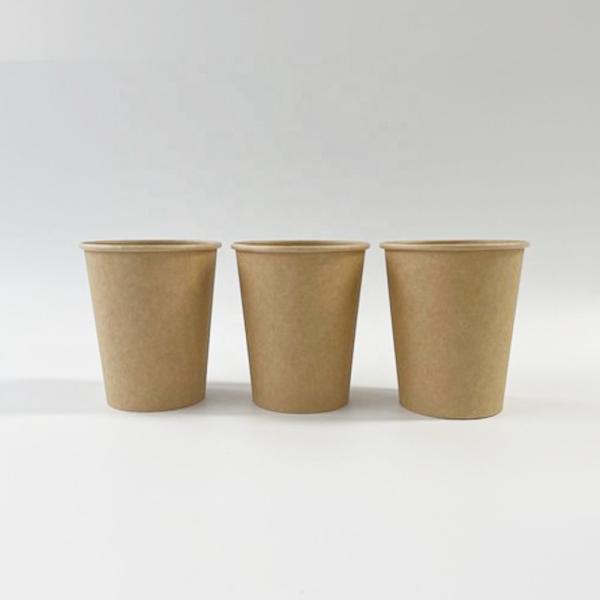 4oz 125ml Single Wall Paper Cup Customizable Pattern Biodegradable Takeaway