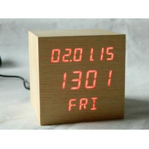 Square Shape Calendar Snooze Temperature Mulit Function Desktop Clock