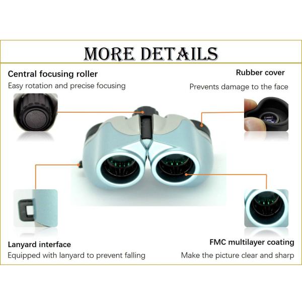 Most Popular MINI Porro Compact Children Binoculars 8x22 For Kids Gift Of Learning