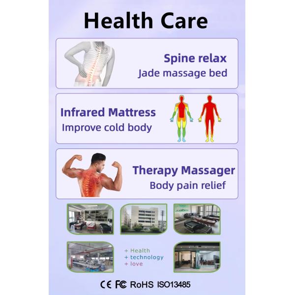 Thermal Therapy Jade Roller Massager Table Electric Automatic Heating Stone Chiropractic Medical Spa Infrared Massage Bed
