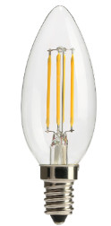 LED Filament 3w G45 300 Lumen LAMP Retro Saving Energy Indoor Chips Transparent Glass Bulb House Office Used EU lamp