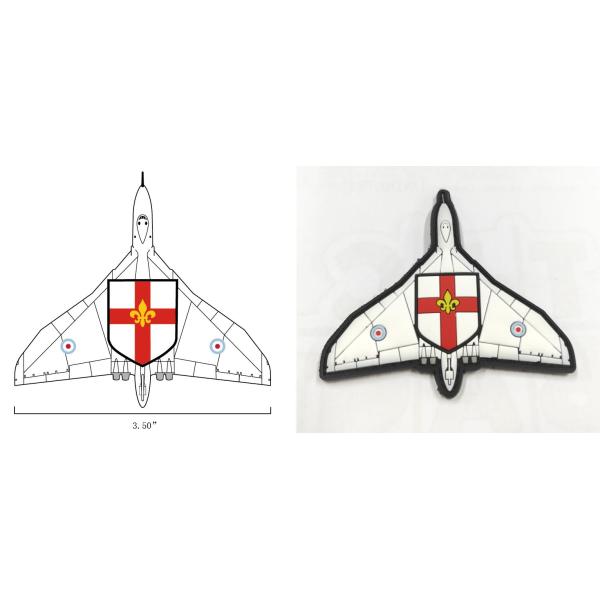 Embossed PVC Rubber Patch Customized Logo 4mm Thickness 3D Heat Transfer Rubber Label Tag