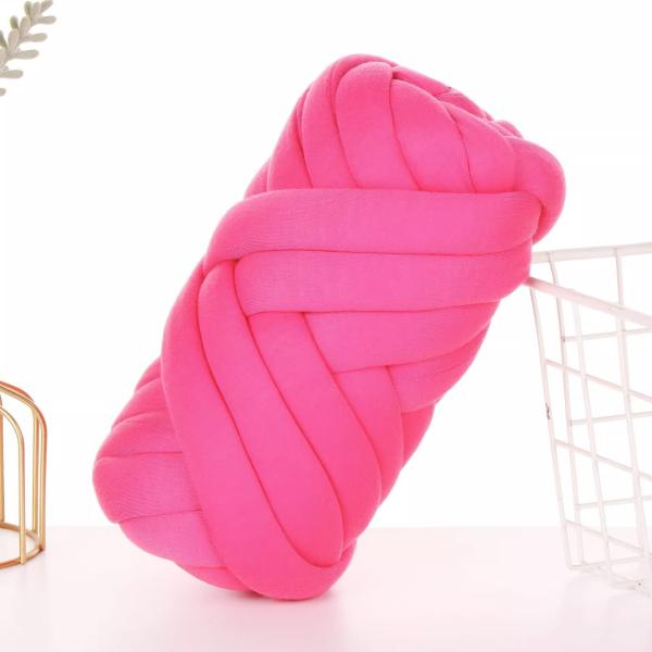 100% PO Chunky T-Shirt Core Yarn Tape Yarn For Hand Knitting Blanket Cushion