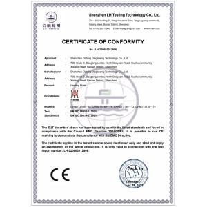 Shenzhen Datang Dingsheng Technology Co., Ltd. Certifications