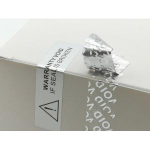 50mmx12mm Tamper Proof Seal Security Sticker Matte Silver Polyester Tamper