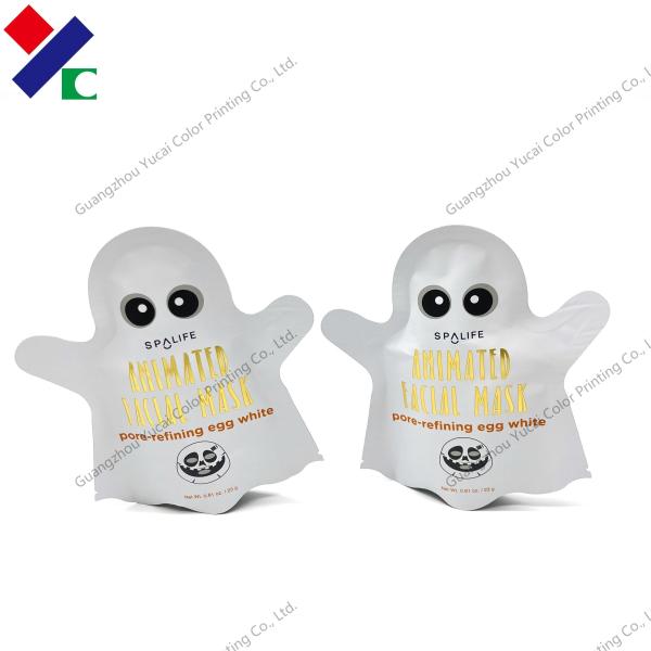 PET VMPET PE Packaging Facial Mask Bag 80 X 80 MM Customized Shaped