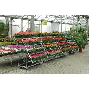 W555mm Horticultural Danish Trolleys , 4 Posts Plant Stand Rack