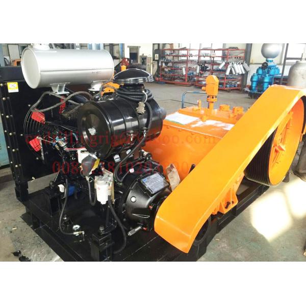 Triplex Deep Hole Drilling Mud Pump , Single Acting Cylinder Reciprocating