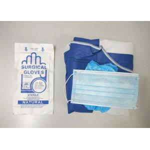 Doctor Disposable Surgical Drapes And Gowns SMS / SPP Non Woven With Face Mask