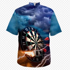 China Portable Printed Darts T Shirt Washable Multipurpose Practical on sale
