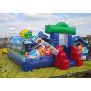 Wholesale Commercial Inflatable Amusement Park / Zoo Jumping Castle 7x7m 0.55mm PVC Tarpaulin from china suppliers