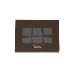 Customized Size 6 Lattices Empty Truffle Boxes With Inserts Handmade