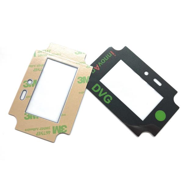 Polyester Custom Printed Digital Graphic Overlay With Transparent Window Display