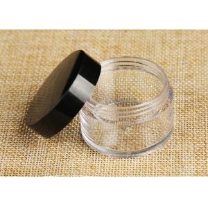 China Pockets Size Plastic Cosmetic Containers Custom Stackable Refillable With Screw Cap on sale