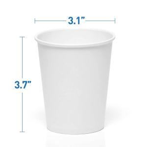 55mm Bottom Compostable Disposable Paper Cups For Coffee Tea Hot Chocolate