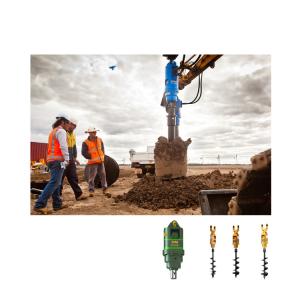 One Man Hydraulic Earth Augers Custom Excavator Drilling Machine
