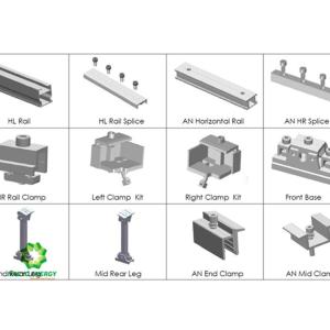 Flexible Ballasted Ballast Solar System Solar Mounting Bracket With Wind
