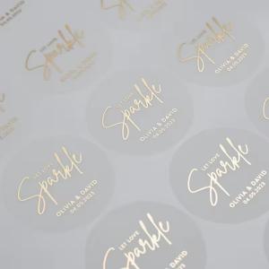 Full Color Round Water Resistant Labels Personalized Custom Shaped