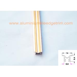 Premium M Shaped Chrome Tile Trim Listello Profile Anodized Rose Gold Color