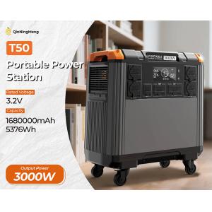 3000W Portable Power Station with LiFePO4 Battery MPPT Solar Panel Charging for
