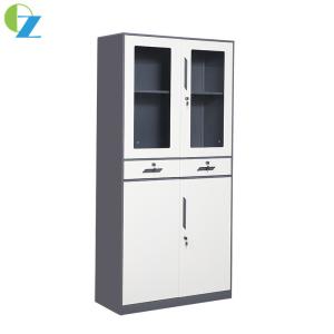 Wholesale white 1mm Two Drawer Steel Filing Cabinet Assembly Structure from china suppliers