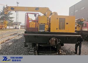 Wholesale Hydraulic Crane Rail Platform Sleeper Rail Lift Delivery Wagon 5T from china suppliers