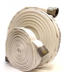 Resistant PVC Lined Canvas Fire Hose Matched With Jet Spray Nozzle / Branchpipe