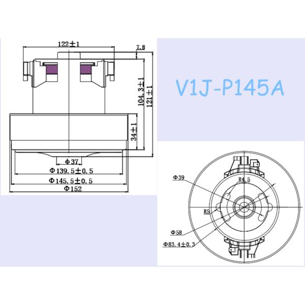 V1J 1400W Vacuum Machine Motor