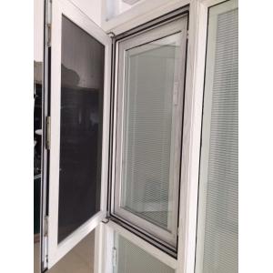 6063 T5 T6 Aluminium Casement Window With Security Wire Mesh